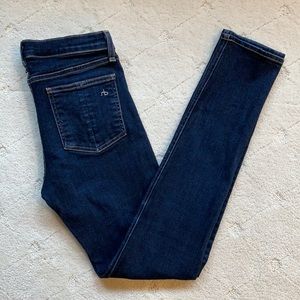 Rag & Bone Jean high rise skinny Size 28 Dark Wash Basic Stretch Jean Super Soft